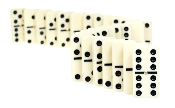 Domino eğri çizgi — Stok fotoğraf