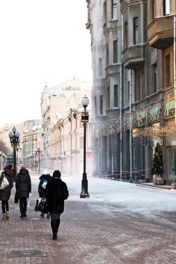 tarihsel yaya arbat Moskova'da sokak