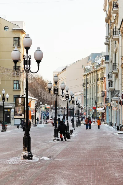 Storica via pedonale Arbat a Mosca — Foto Stock