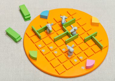 top view of board game Quoridor Kid clipart