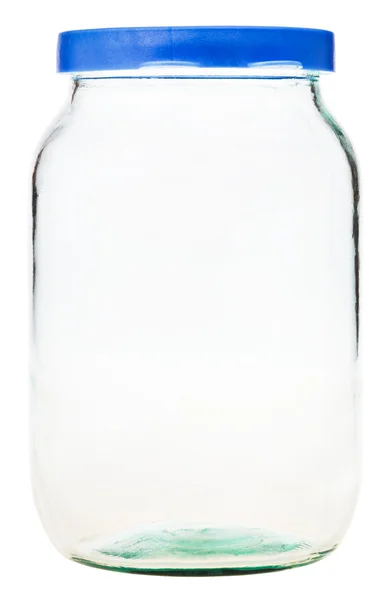 Stängda gallon glasburk isolerade — Stockfoto