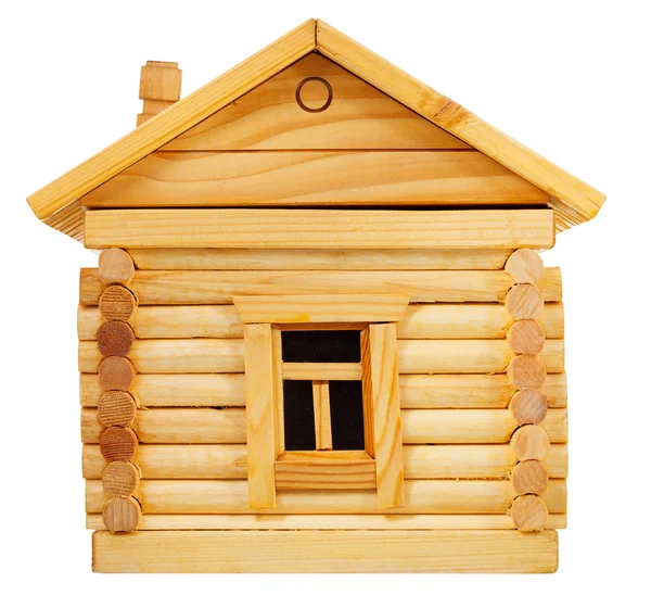 Side view of wooden log house — Stock Photo, Image