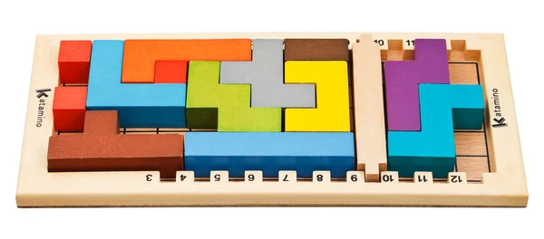 Katamino - jogo de tabuleiro de puzzle — Fotografia de Stock