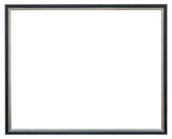 Smalle grijs picture frame met uitgesneden canvas — Stockfoto