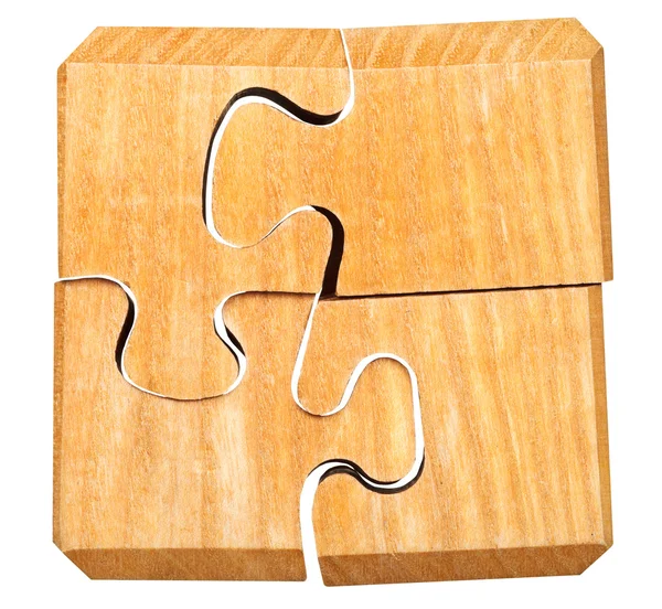 Assembled three dimensional mechanical puzzle — Stock Photo, Image