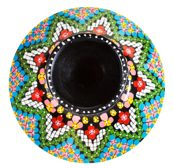 Powyżej widok marokański ceramicznych ceramika wazon — Zdjęcie stockowe