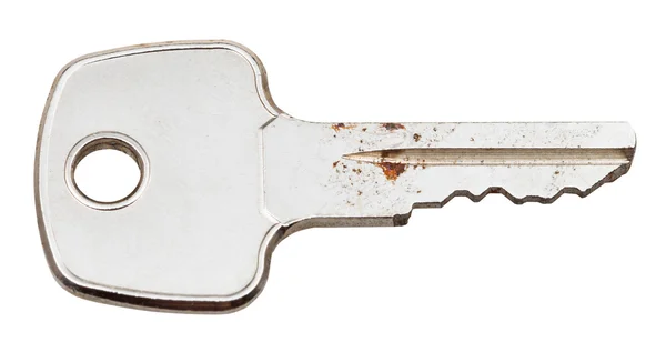 Rusty steel door key for cylinder lock — Stock Photo, Image