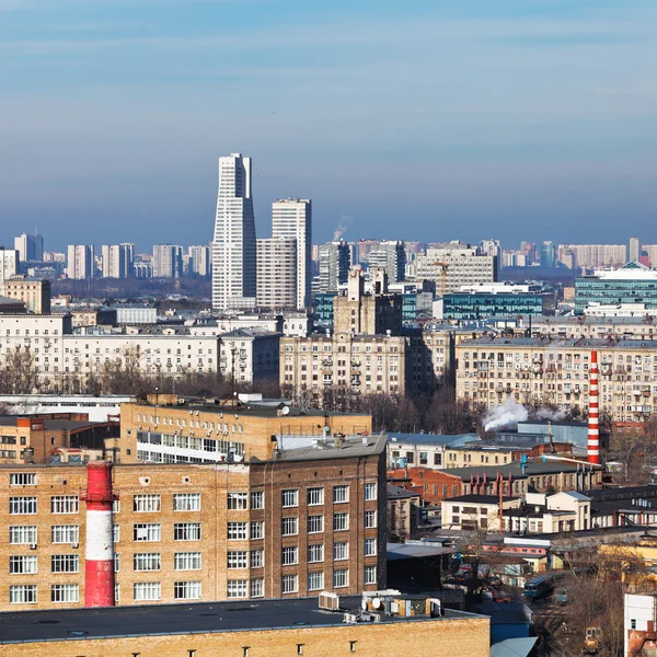 Above view of residential district in Moscow — Stock Photo, Image