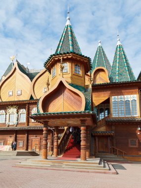 sundurma içinde kolomenskoe'deki büyük ahşap Saray