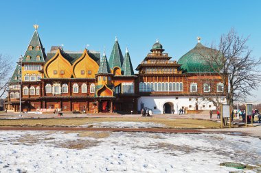 büyük ahşap saray içinde kolomenskoe'nın