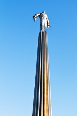 Yuri gagarin anıtın Moskova'da