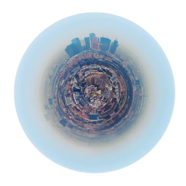 Moskova şehir smog kentsel küresel panorama