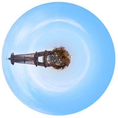 büyük Eyfel Kulesi Paris küresel panorama