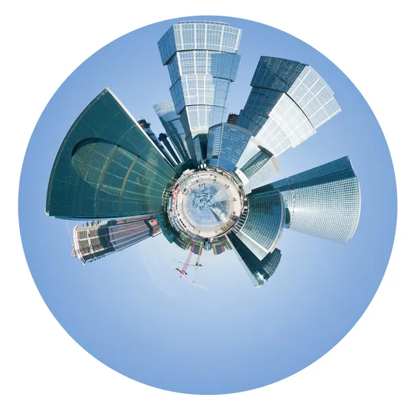 Vista esférica de la ciudad de Moscú — Foto de Stock