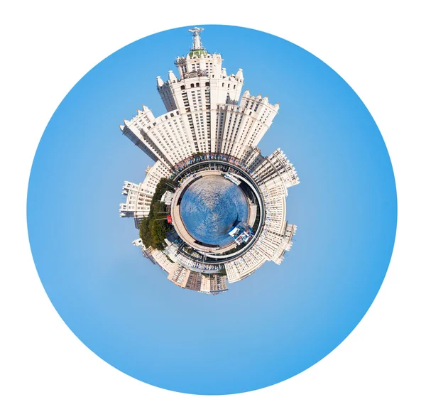 莫斯科的景观，如斯大林高层建筑 — 图库照片