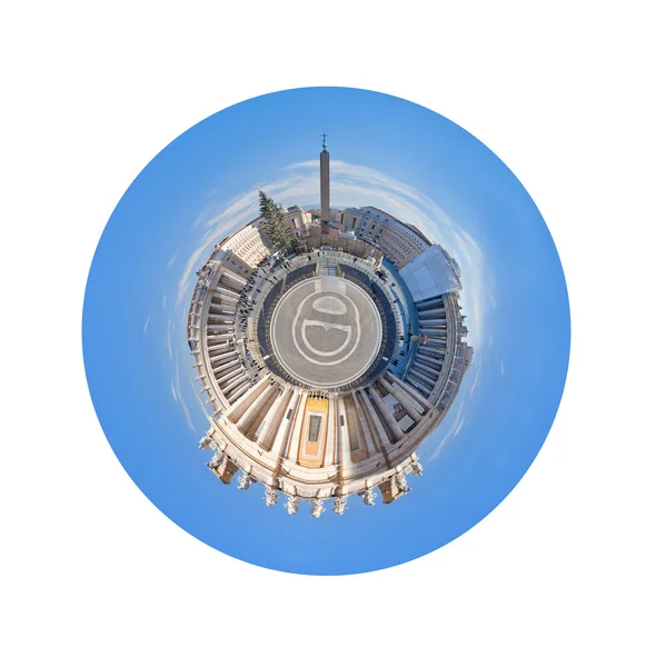 Panorama di Piazza San Pietro a Roma — Foto Stock