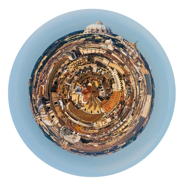 View of old town and St Peter Basilica, Rome — Stock Photo, Image