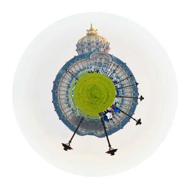 Spherical view of hotel des invalides in Paris — Stock Photo, Image