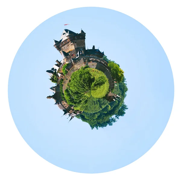 Castle over town Cochem in Germany — Stock Photo, Image