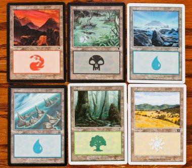 renkler ve toprakları kartları oyunu Magic gathering