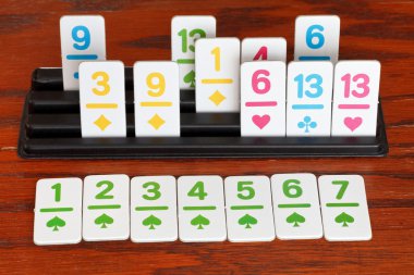 içinde Rummy oynarken oyunu - oyun kağıdı-in koşmak