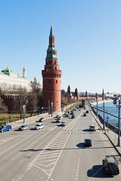 Kremlin Embankment em Moscou — Fotografia de Stock