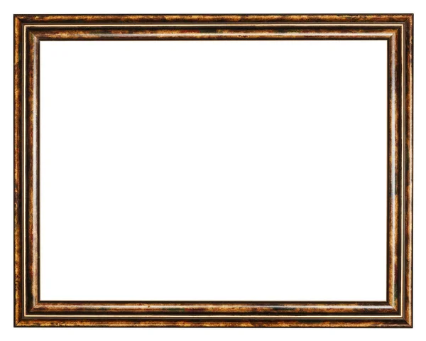 Vintage classic brown wooden picture frame — Stock Photo, Image