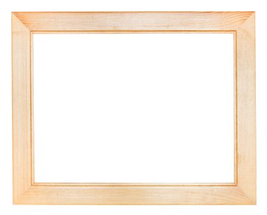 Düz geniş ahşap fotoğraf çerçevesi