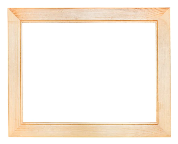 Flat wide wooden picture frame — Stock Photo, Image