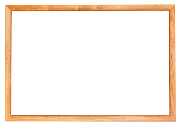 Simple narrow wooden picture frame — Stock Photo, Image