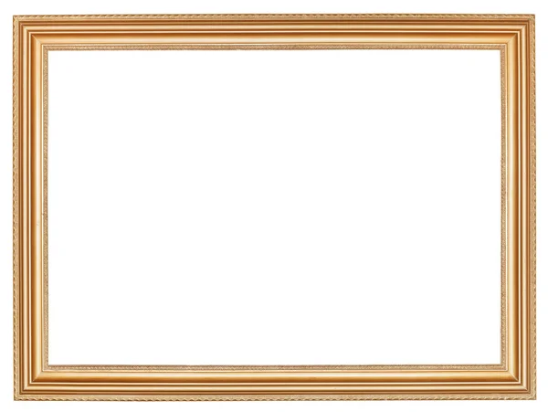 Classic wide retro wooden picture frame — Stock Photo, Image