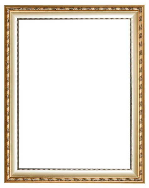 Vertical ancient silver classic wood picture frame — Stock Photo, Image