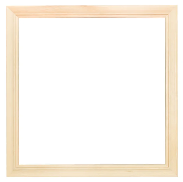 Квадратна сучасна проста дерев'яна рамка для картини — стокове фото