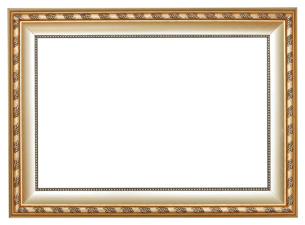 Ancient silver classic wide wooden picture frame — Stock Photo, Image