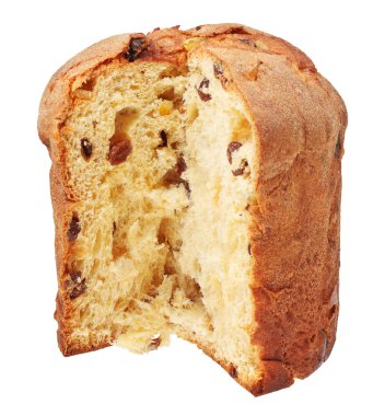 Paskalya kek üzerine beyaz izole kesmek