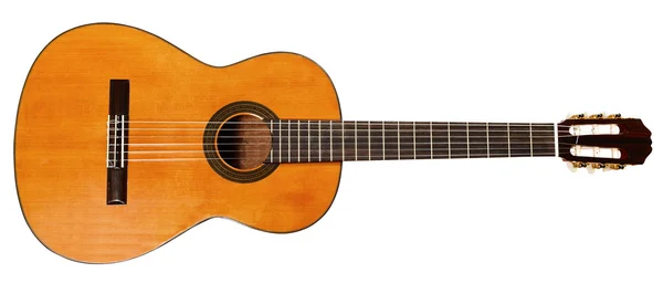 Full view of spanish acoustic guitar — Stock Photo, Image