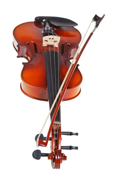 Classical modern fiddle with french bow — Stock Photo, Image
