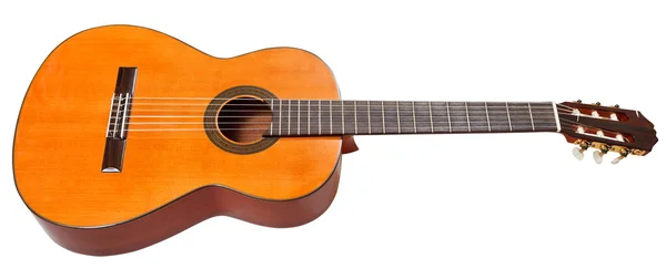 Guitarra acústica clássica isolada em branco — Fotografia de Stock