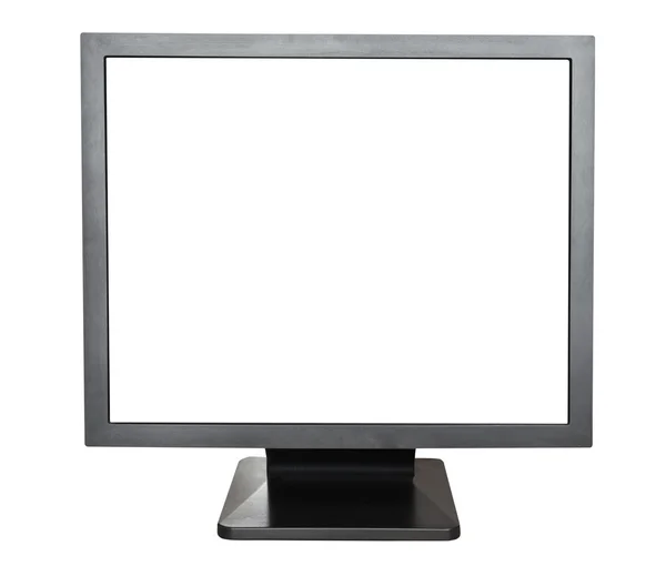 Czarny ekran z miska na białym tle ekranu — Zdjęcie stockowe