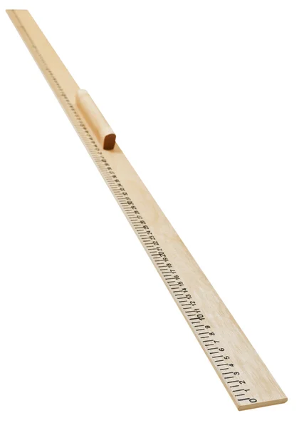 Tailor's wooden meter ruler — Stock Photo, Image