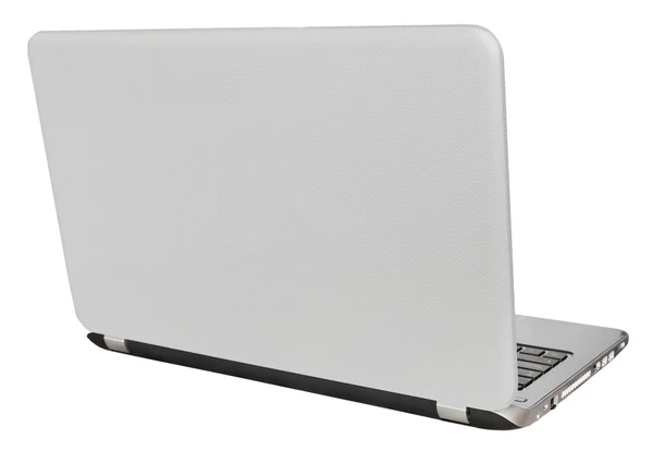 Back view of open laptop display cover — Stock Photo, Image