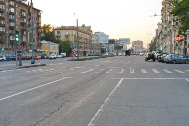 Moskova'da Caddesi'ndeki yaya geçidi