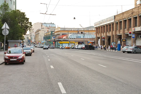 Долгоруковская улица в Москве, Россия — стоковое фото