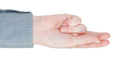 düz iki parmak - el hareketi