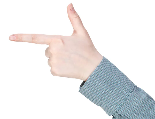 Handgun - hand gesture — Stock Photo, Image