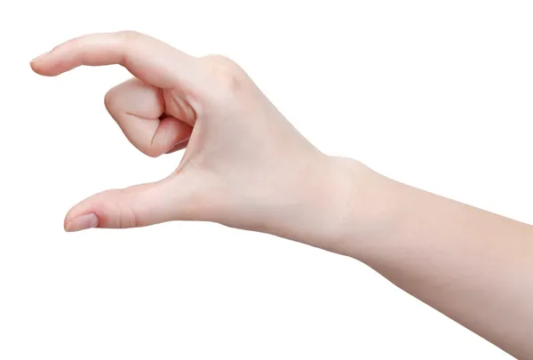 Mostrando tamaño medio - gesto de la mano —  Fotos de Stock