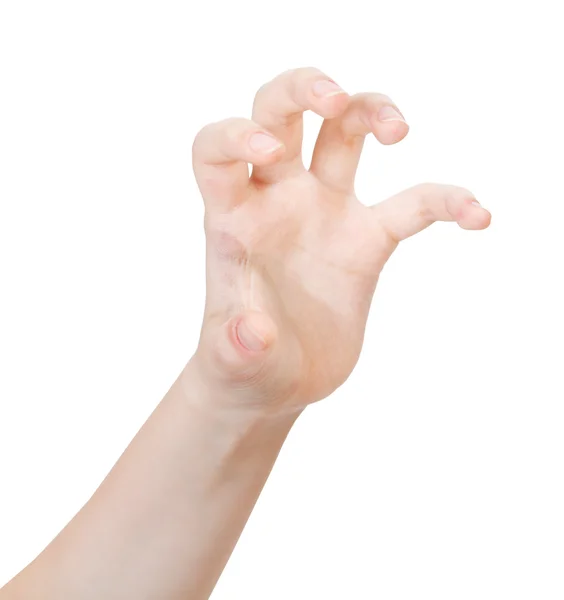 Offene Krallen Handfläche - Handbewegung — Stockfoto