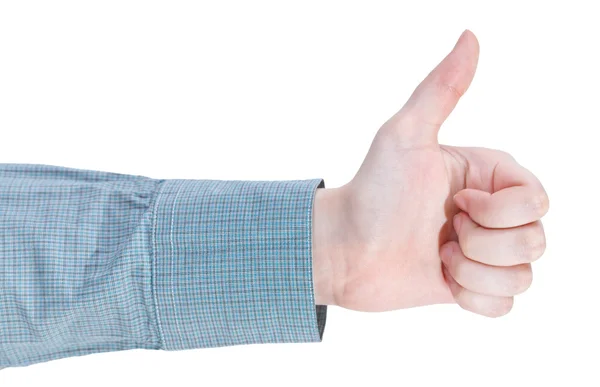 Thumbing - hand gesture — Stock Photo, Image