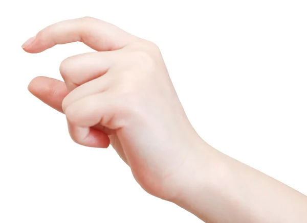 Visar liten storlek - hand gest — Stockfoto
