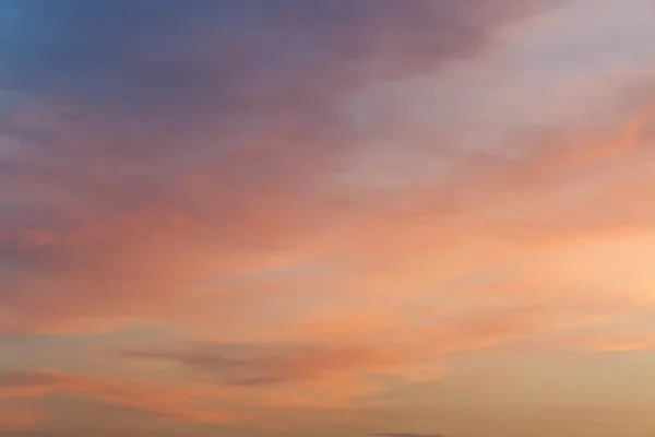 Azul escuro e rosa céu por do sol no verão — Fotografia de Stock